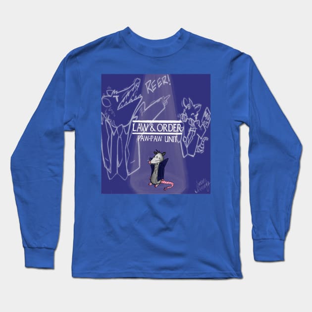 Law & Order: Paw-Paw Unit Long Sleeve T-Shirt by Menendez Art